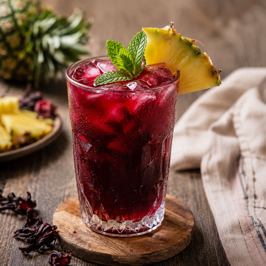Zobo drink styled for the gallery